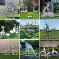 Stainless Steel Sculpture Deer Shape